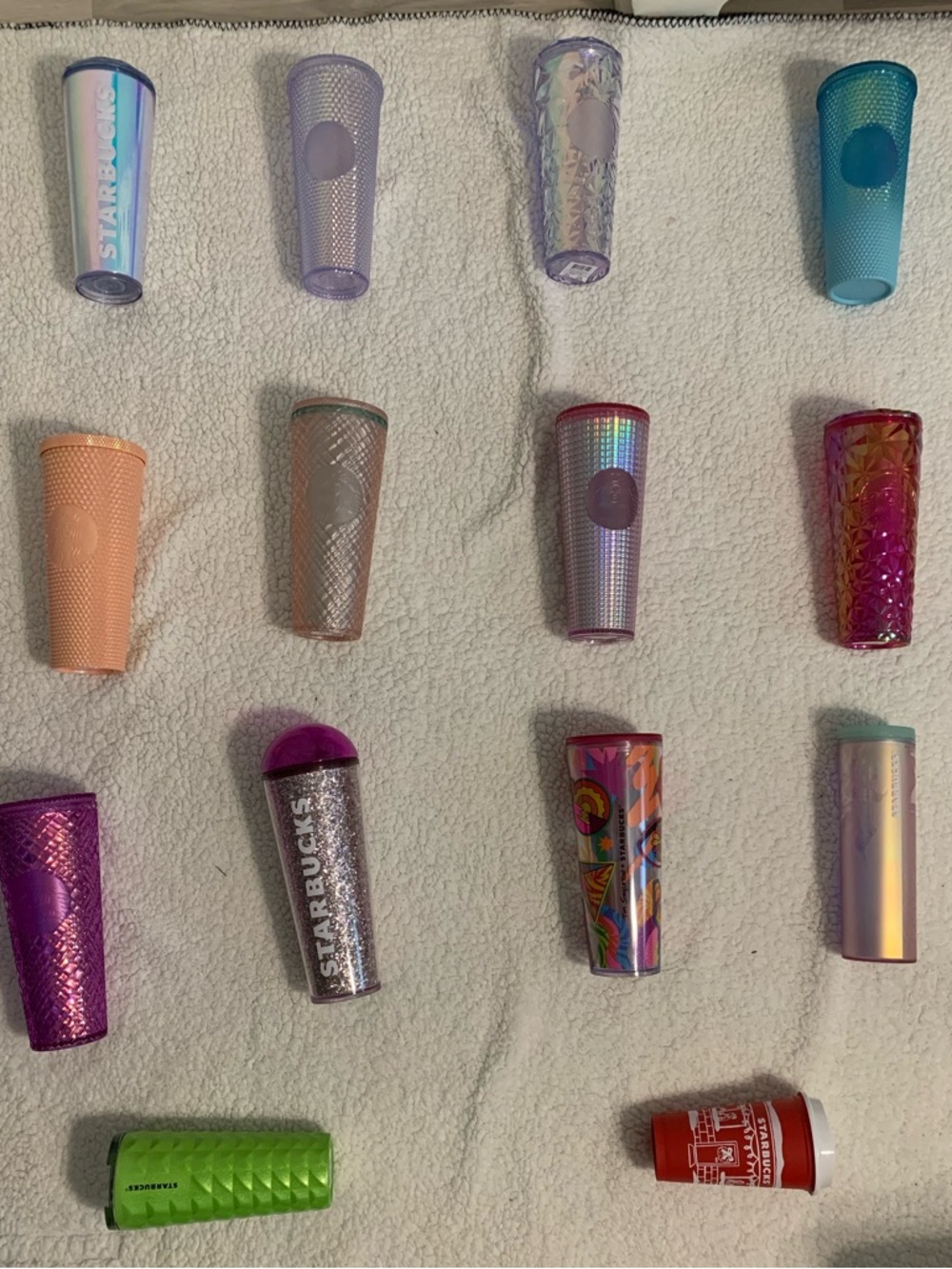 Starbucks tumblers coffee cups limited edition discontinued Starbucks lot lid